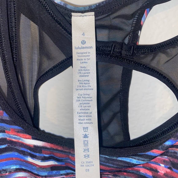 Lululemon size 4 athletic crop tank top - Picture 3 of 6